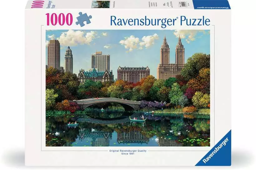 NY Central Park, Bow Bridge - Standard Adult Puzzle, 1000 Pieces