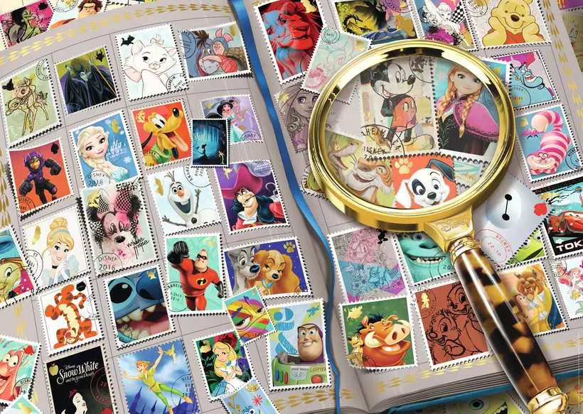 Disney Stamp Album - Standard Adult Puzzle, 1000 Pieces
