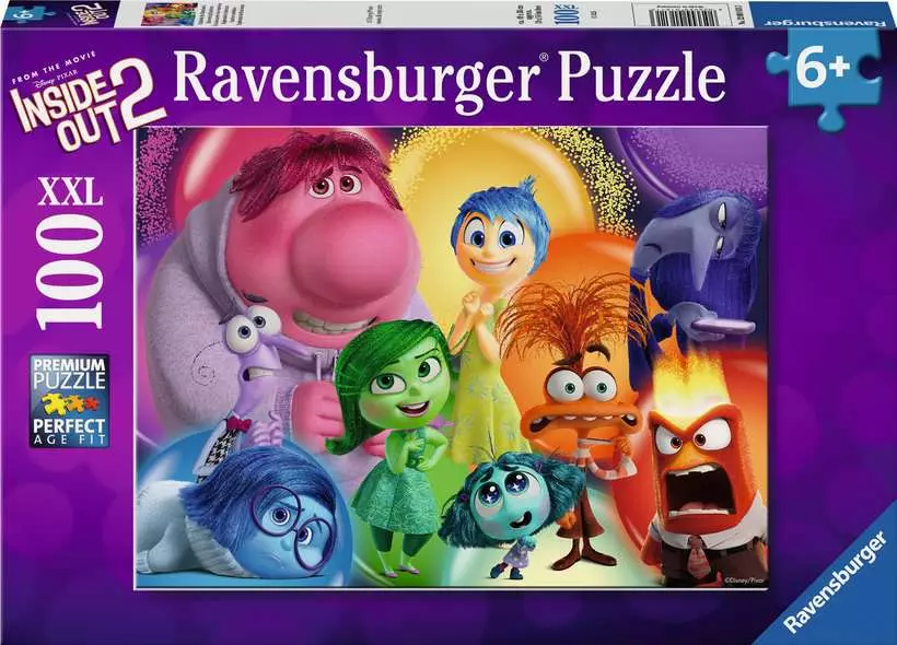 Disney-Pixar Inside Out 2: Discovering Emotions - Children's Puzzle, 100 Pieces (XXL)