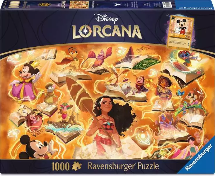 Disney Lorcana TCG - Glimmers of the Realm: Amber - Standard Adult Puzzle, 1000 Pieces
