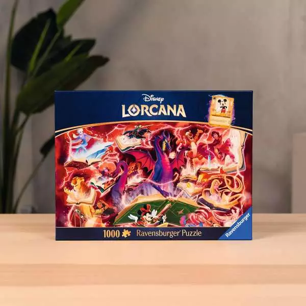 Disney Lorcana TCG - Glimmers of the Realm: Ruby - Standard Adult Puzzle, 1000 Pieces