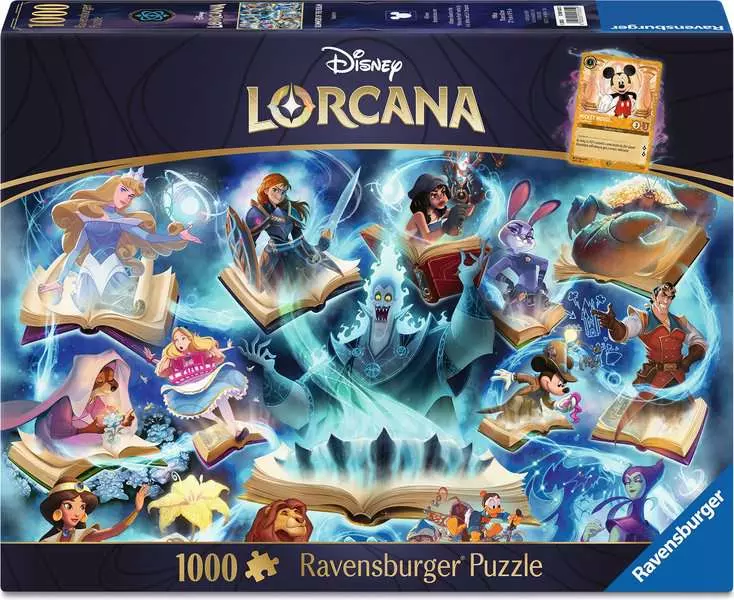 Disney Lorcana TCG - Glimmers of the Realm: Sapphire - Standard Adult Puzzle, 1000 Pieces