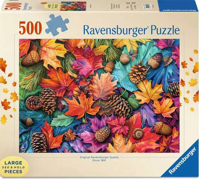 Autumn Riches - Larger Puzzle Pieces, 500 Pieces (Large)