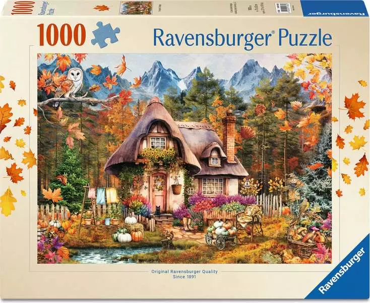 Pumpkin Cottage - Standard Adult Puzzle, 1000 Pieces