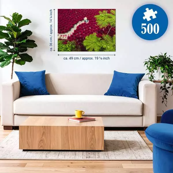 A Sea of Red - Standard Adult Puzzle, 500 Pieces