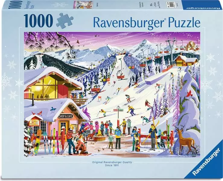 Christmas Slopeside Spirit - Standard Adult Puzzle, 1000 Pieces