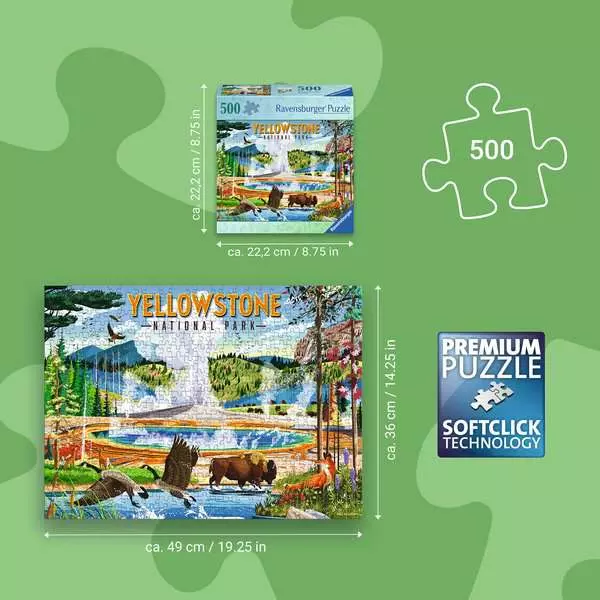 Yellowstone National Park - Standard Adult Puzzle, 500 Pieces