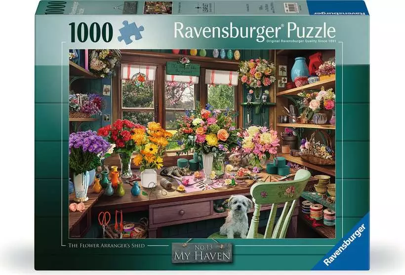 The Flower Arranger's Shed - My Haven, 1000 Pieces