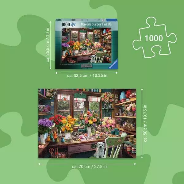 The Flower Arranger's Shed - My Haven, 1000 Pieces