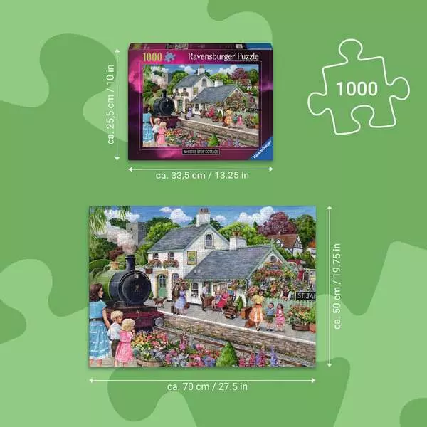 Whistle Stop Cottage - Standard Adult Puzzle, 1000 Pieces