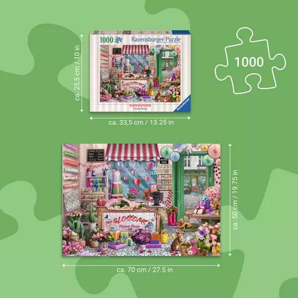 Blossoms Flower Shop - Standard Adult Puzzle, 1000 Pieces