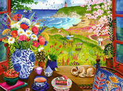 Seaside Window View - Feel Well & Puzzle, 100 Pieces