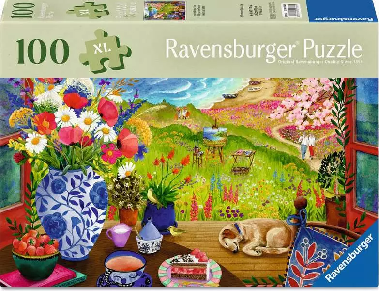 Seaside Window View - Feel Well & Puzzle, 100 Pieces