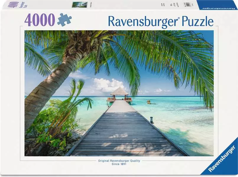 Dream Beach in the Maldives - Standard Adult Puzzle, 4000 Pieces