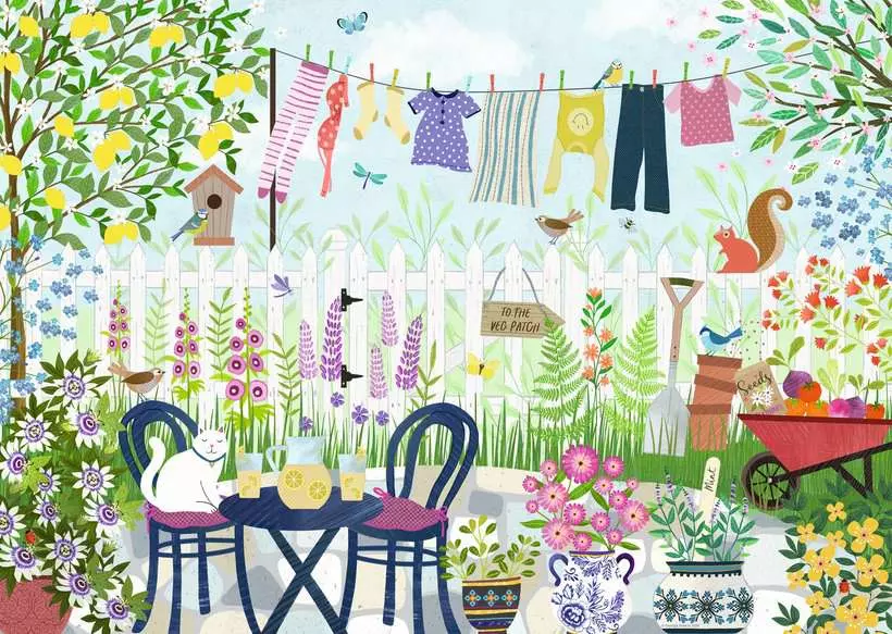 Summer Garden - Standard Adult Puzzle, 1000 Pieces