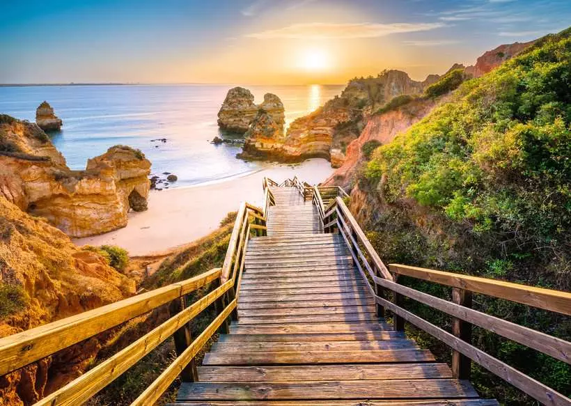 Beautiful Walkways: Stairway to Camilo Beach, Algarve - Puzzle Highlights, 1000 Pieces