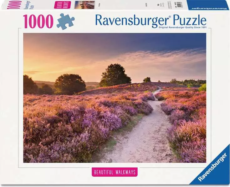 Beautiful Walkways: Pink Pathway - Puzzle Highlights, 1000 Pieces