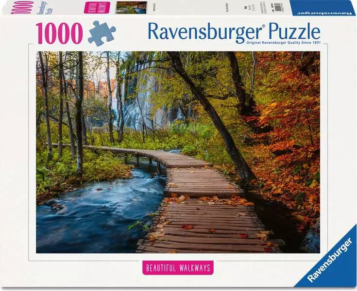 Beautiful Walkways: Autumnal Forest Path - Puzzle Highlights, 1000 Pieces