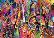 Jeweled Jungle - Larger Puzzle Pieces, 500 Pieces (Large)
