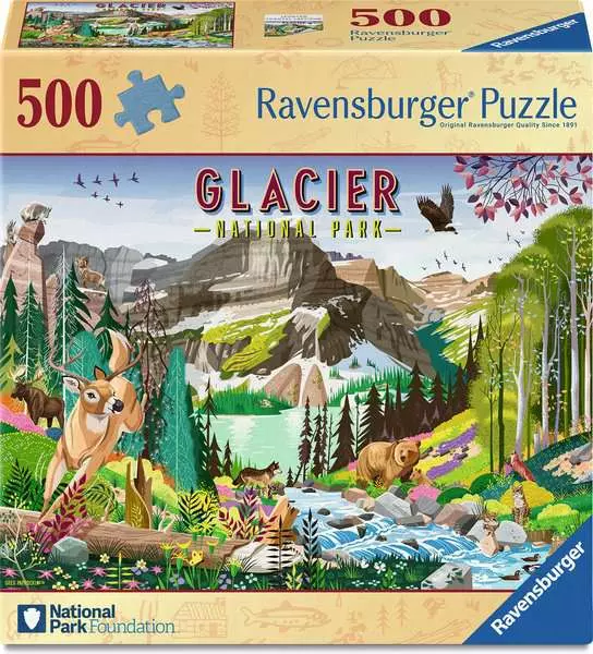 Glacier National Park - Standard Adult Puzzle, 500 Pieces