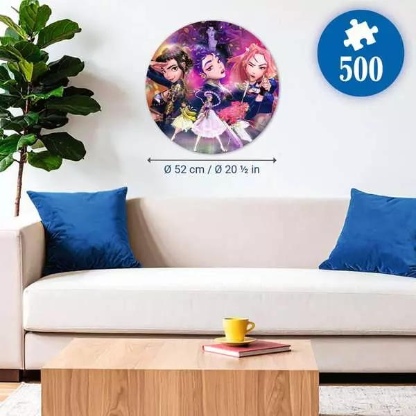 KPop Demon Hunters: For the Fans! - Round Puzzle, 500 Pieces