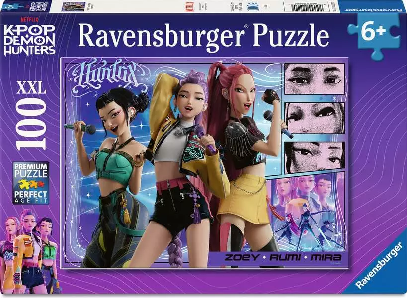 KPop Demon Hunters: Happy Fans, Happy Honmoon! - Children's Puzzle, 100 Pieces (XXL)