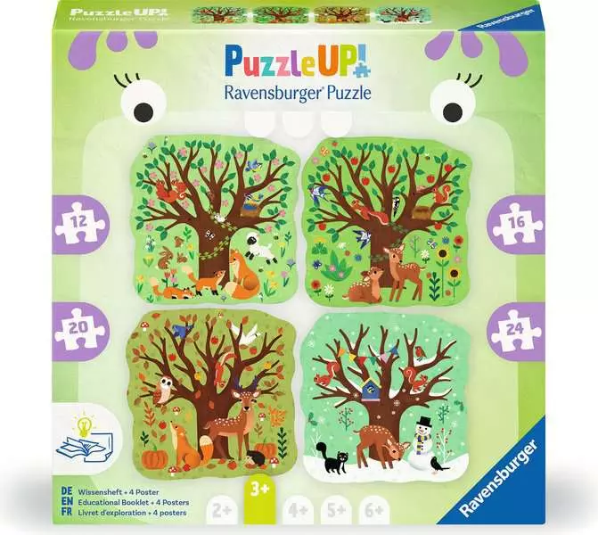Four Seasons (12, 16, 20, & 24 Pieces) - Puzzle UP! - Children's Puzzle