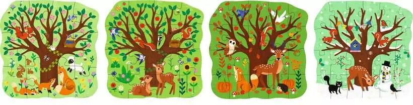 Four Seasons (12, 16, 20, & 24 Pieces) - Puzzle UP! - Children's Puzzle