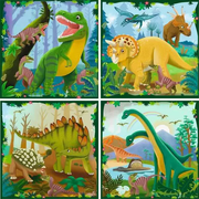 Dinosaurs (25, 36, 42, & 56 Pieces) - Puzzle UP! - Children's Puzzle