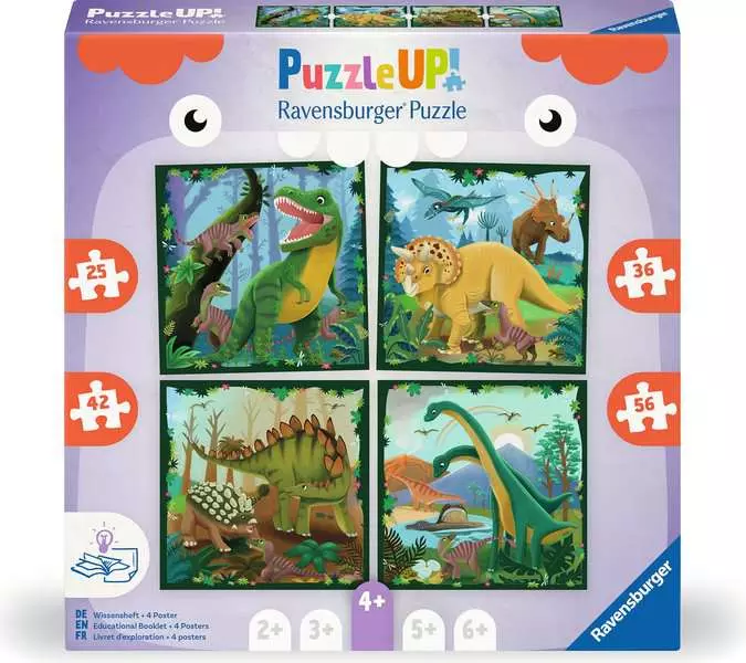 Dinosaurs (25, 36, 42, & 56 Pieces) - Puzzle UP! - Children's Puzzle