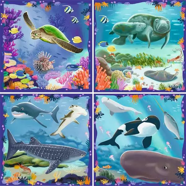 Ocean Life (64, 72, 81, & 90 Pieces) - Puzzle UP! - Children's Puzzle