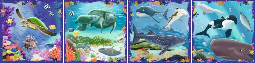 Ocean Life (64, 72, 81, & 90 Pieces) - Puzzle UP! - Children's Puzzle
