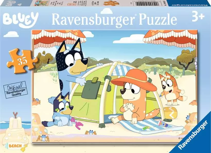 Bluey at the Beach - Children's Puzzle, 35 Pieces