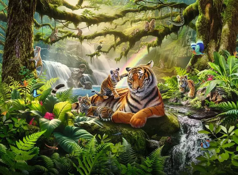 Jungle Wildlife Wonders - Children's Puzzle, 300 Pieces (XXL)