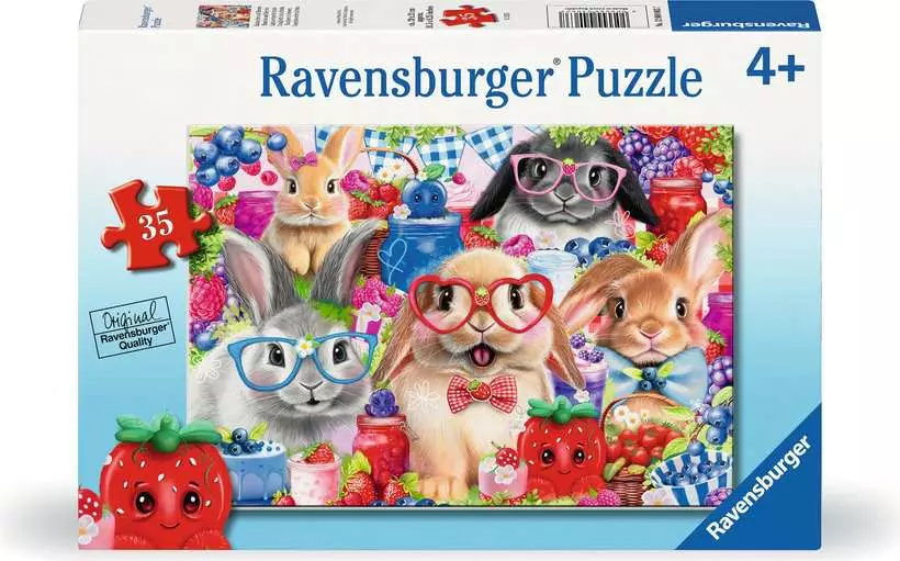 Bunnies & Berries - Children's Puzzle, 35 Pieces