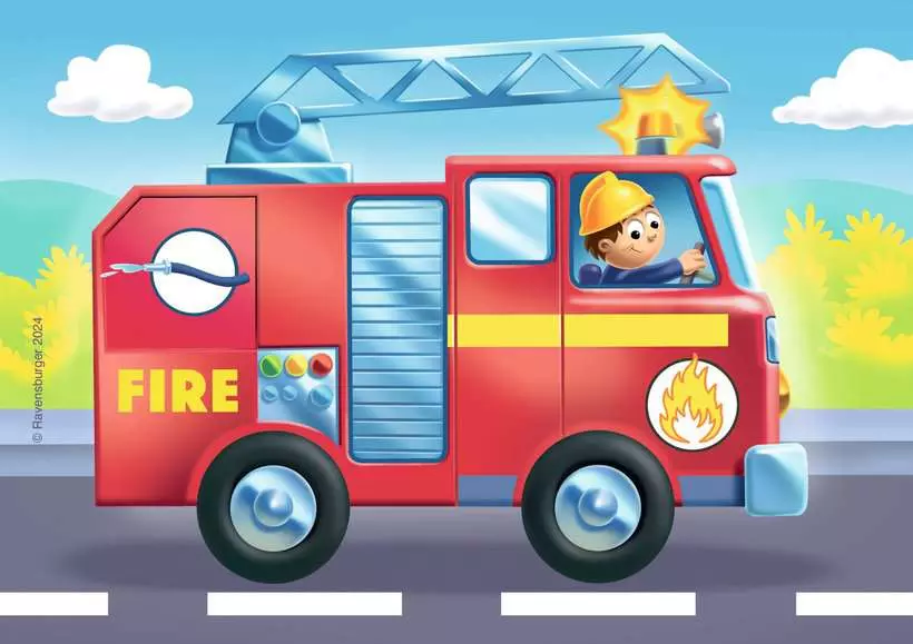 MFP: Rescue Vehicles (2, 3, 4, & 5 Pieces) - 4 Jigsaw Puzzles - Children's Puzzle