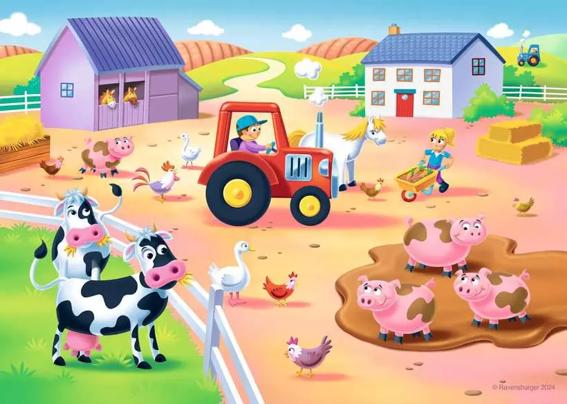 MFP: How Many Can You Count? (6, 8, 10, & 12 Pieces) - 4 Jigsaw Puzzles - Children's Puzzle