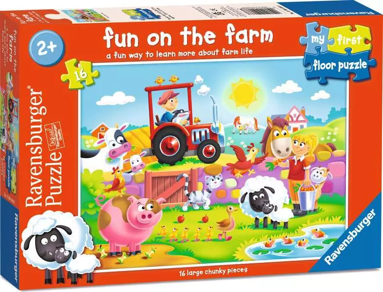 MFP: Fun on the Farm - Floor Puzzle, 16 Pieces