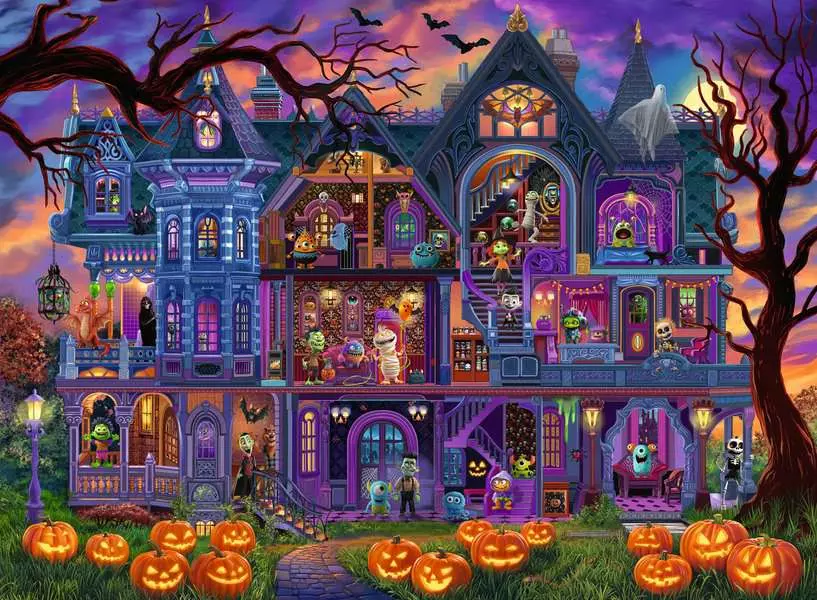 Monster House Party - Children's Puzzle, 100 Pieces (XXL)