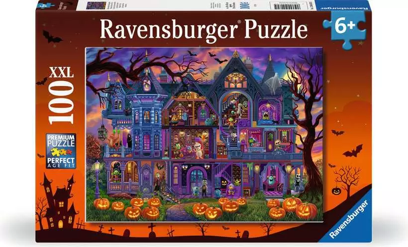 Monster House Party - Children's Puzzle, 100 Pieces (XXL)