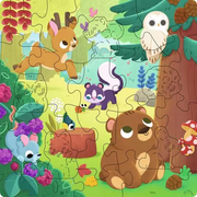 Forest Animals - Wooden Puzzles, 22 Pieces