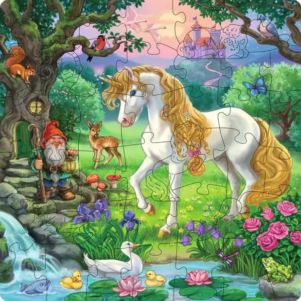 Magical Unicorn - Wooden Puzzles, 44 Pieces