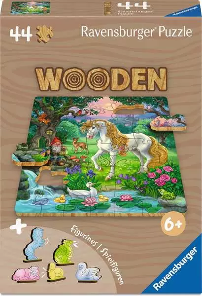 Magical Unicorn - Wooden Puzzles, 44 Pieces