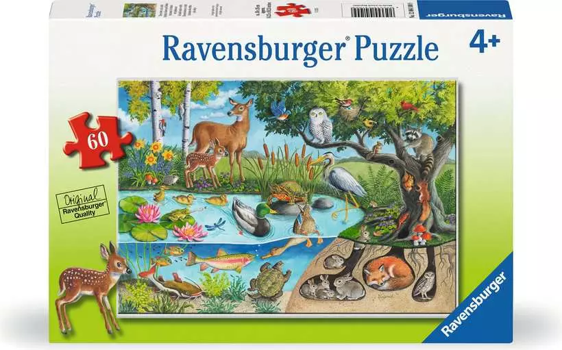 Animals Above and Below - Children's Puzzle, 60 Pieces