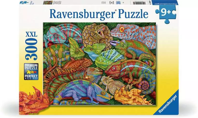 Riveting Reptiles - Children's Puzzle, 300 Pieces (XXL)