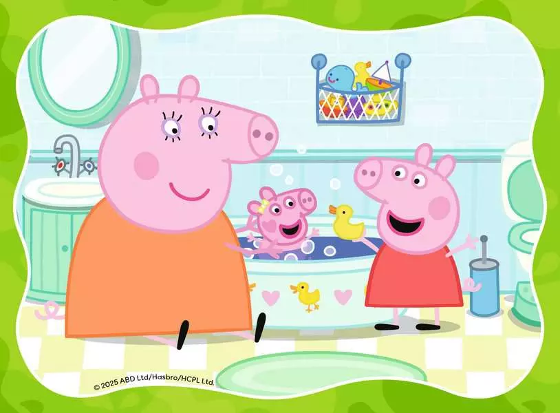 Peppa Pig (12, 16, 20, & 24 Pieces) - 4 Jigsaw Puzzles - Children's Puzzle