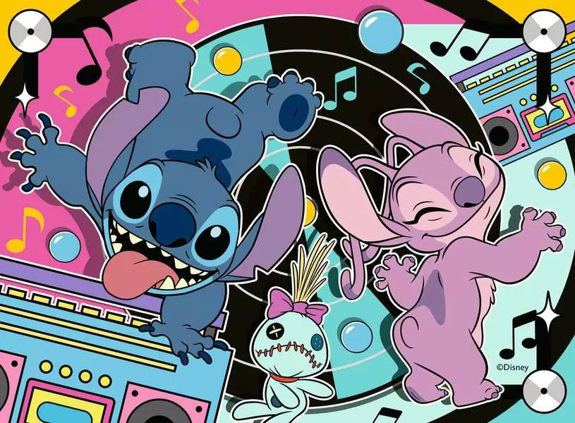 Disney: Sporty Stitch (12, 16, 20, & 24 Pieces) - 4 Jigsaw Puzzles - Children's Puzzle