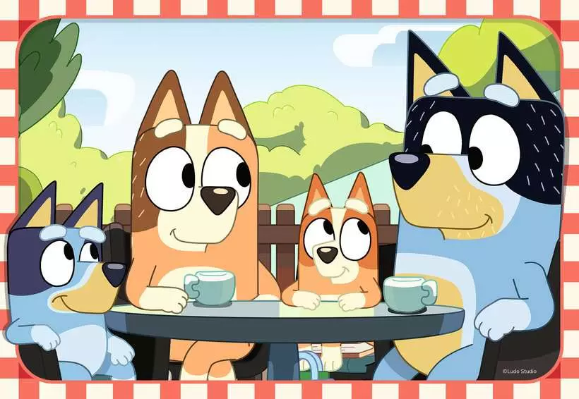 Bluey: Family Time - Children's Puzzle, 2 Puzzles x 12 Pieces