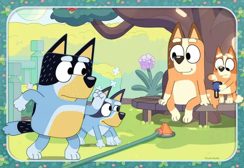 Bluey: Family Time - Children's Puzzle, 2 Puzzles x 12 Pieces