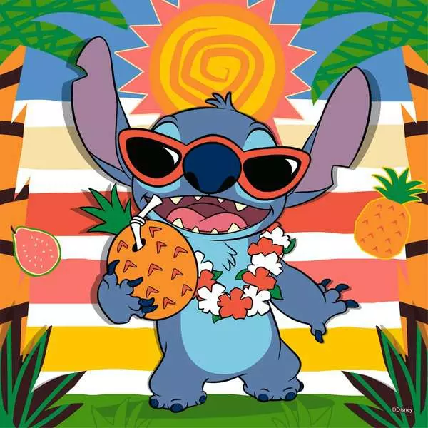 Disney Stitch: Aloha - Children's Puzzle, 3 Puzzles x 49 Pieces